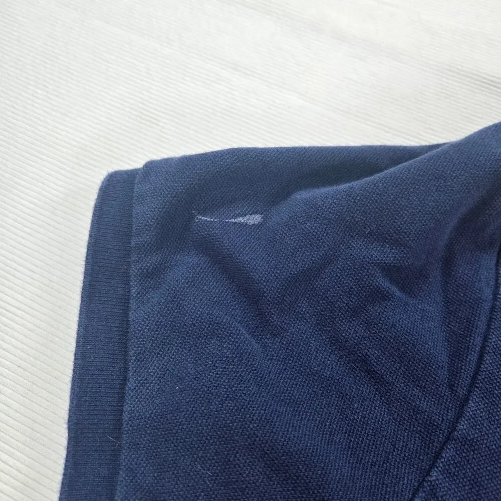 Polo Ralph Lauren Custom Slim Fit Enlarged Pony Blue Polo Shirt Men's Size Large